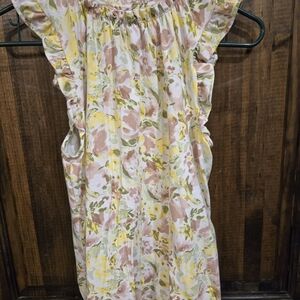 LC Lauren Conrad Kids Dress in Yellow and Pink Floral